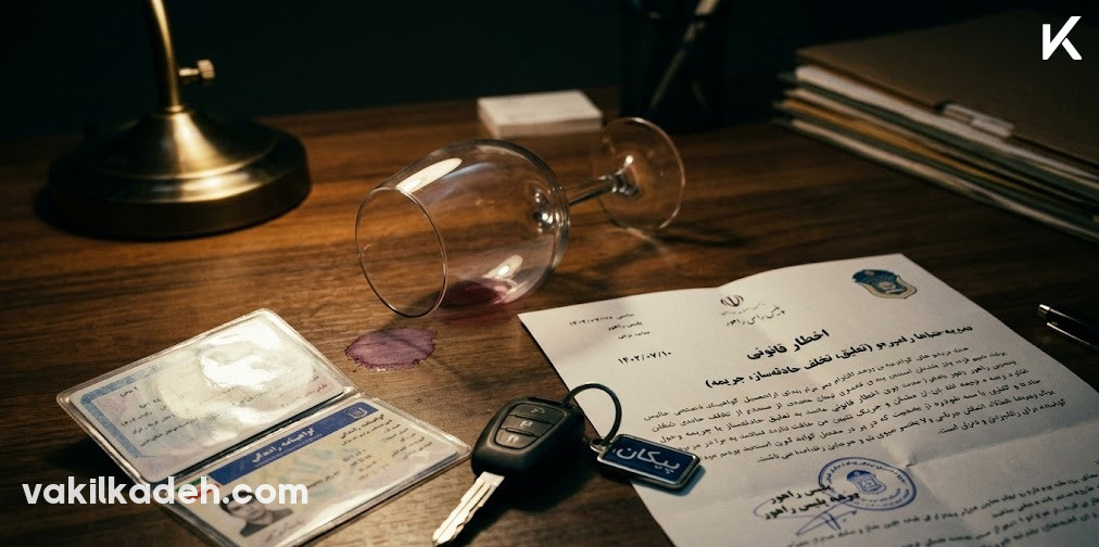 دریافت گواهینامه بابت شرب خمر